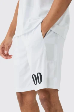 Loose Fit Mid Length Side Panel Mesh Shorts | BoohooMAN UK