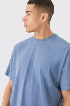 Loose Fit Moon Graphic Back Print T-shirt | BoohooMAN UK