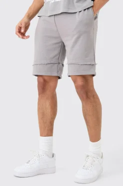 Loose Fit Raw Layer Short | BoohooMAN UK