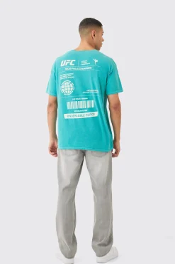 Loose Fit UFC Wash License T-shirt | BoohooMAN UK