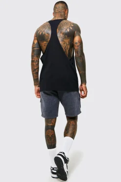 Loose Fit Washed Cargo Jersey Shorts | BoohooMAN UK