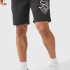 Loose Fit Worldwide Print Short | BoohooMAN UK