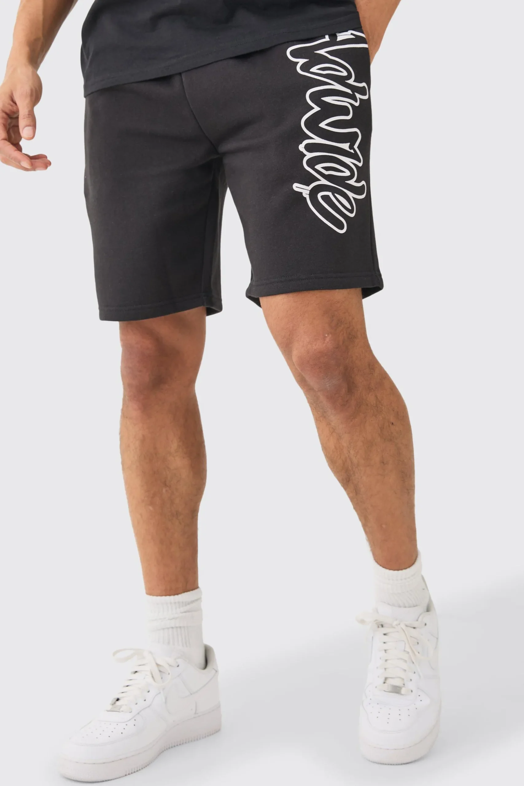 Loose Fit Worldwide Print Short | BoohooMAN UK
