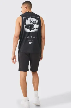 Loose Fit Worldwide Print Short | BoohooMAN UK