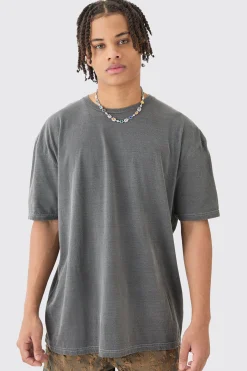 Loose Floral Wash Back Print T-shirt | BoohooMAN UK