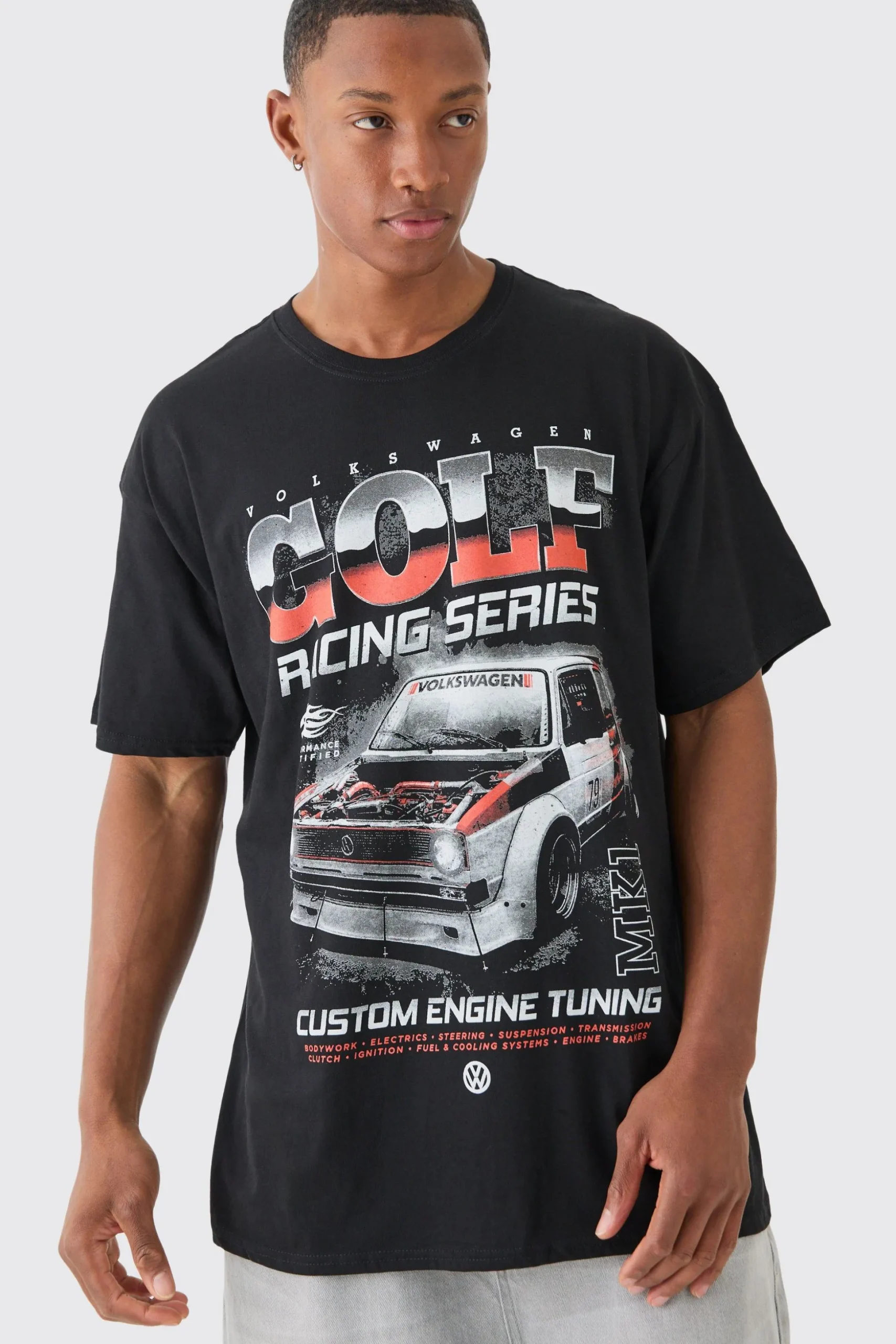 Loose Golf GTI License T-shirt | BoohooMAN UK