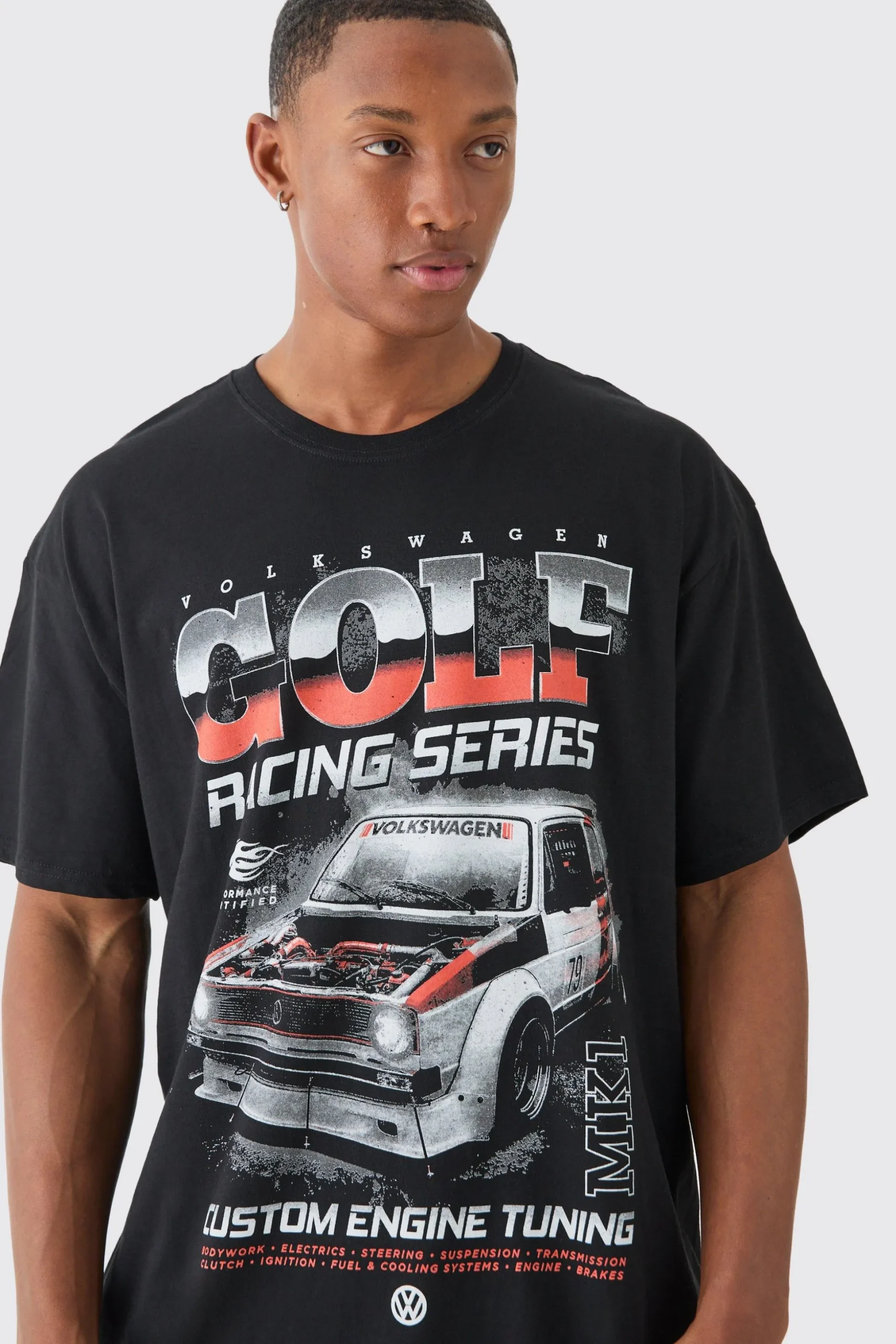 Loose Golf GTI License T-shirt | BoohooMAN UK