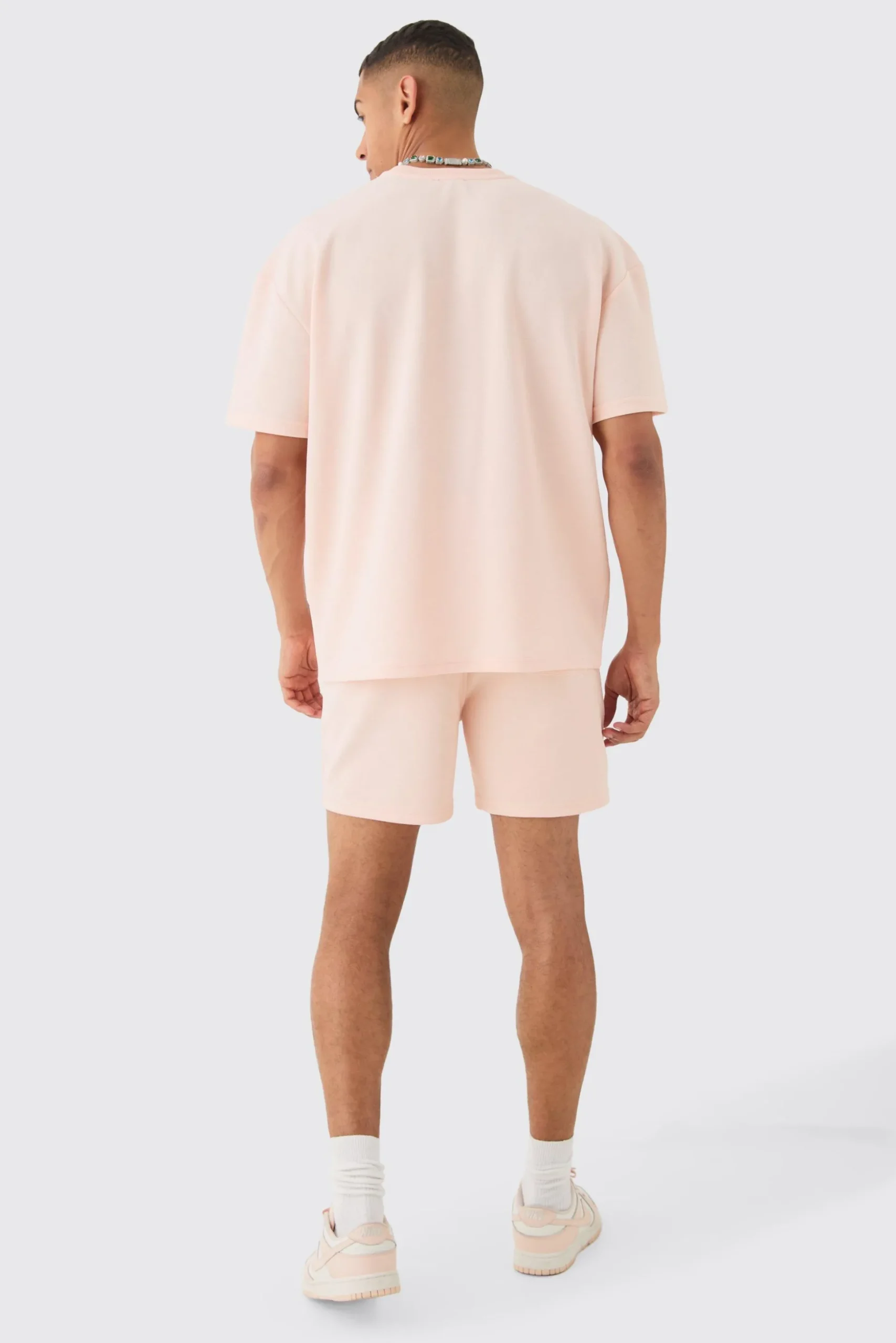 Loose High Build Pique Limited Short | BoohooMAN UK