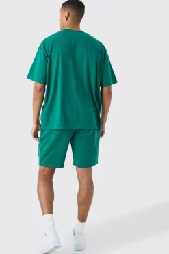 Loose Mid Length Applique Shorts | BoohooMAN UK