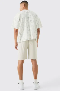 Loose Mid Length Premium Super Heavyweight Shorts | BoohooMAN UK