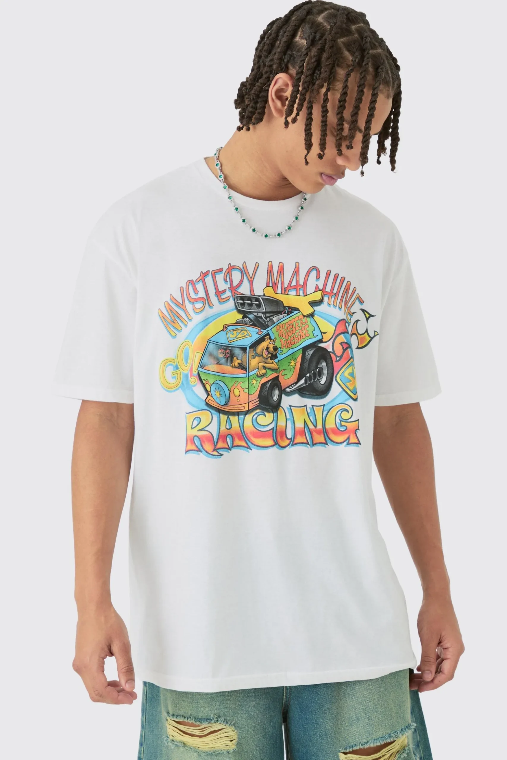 Loose Mystery Machine Scooby Doo License T-shirt | BoohooMAN UK