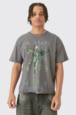 Loose Nirvana Boxy License T-shirt | BoohooMAN UK