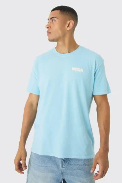Loose Official Puff Print T-Shirt | BoohooMAN UK
