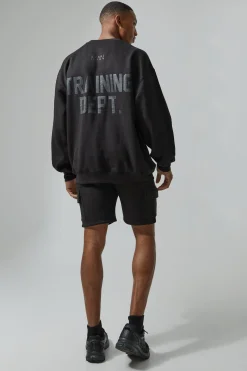 Man Active 2 Pack Regular Fit 5inch Cargo Shorts | BoohooMAN UK
