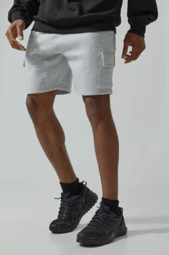Man Active 2 Pack Regular Fit 5inch Cargo Shorts | BoohooMAN UK