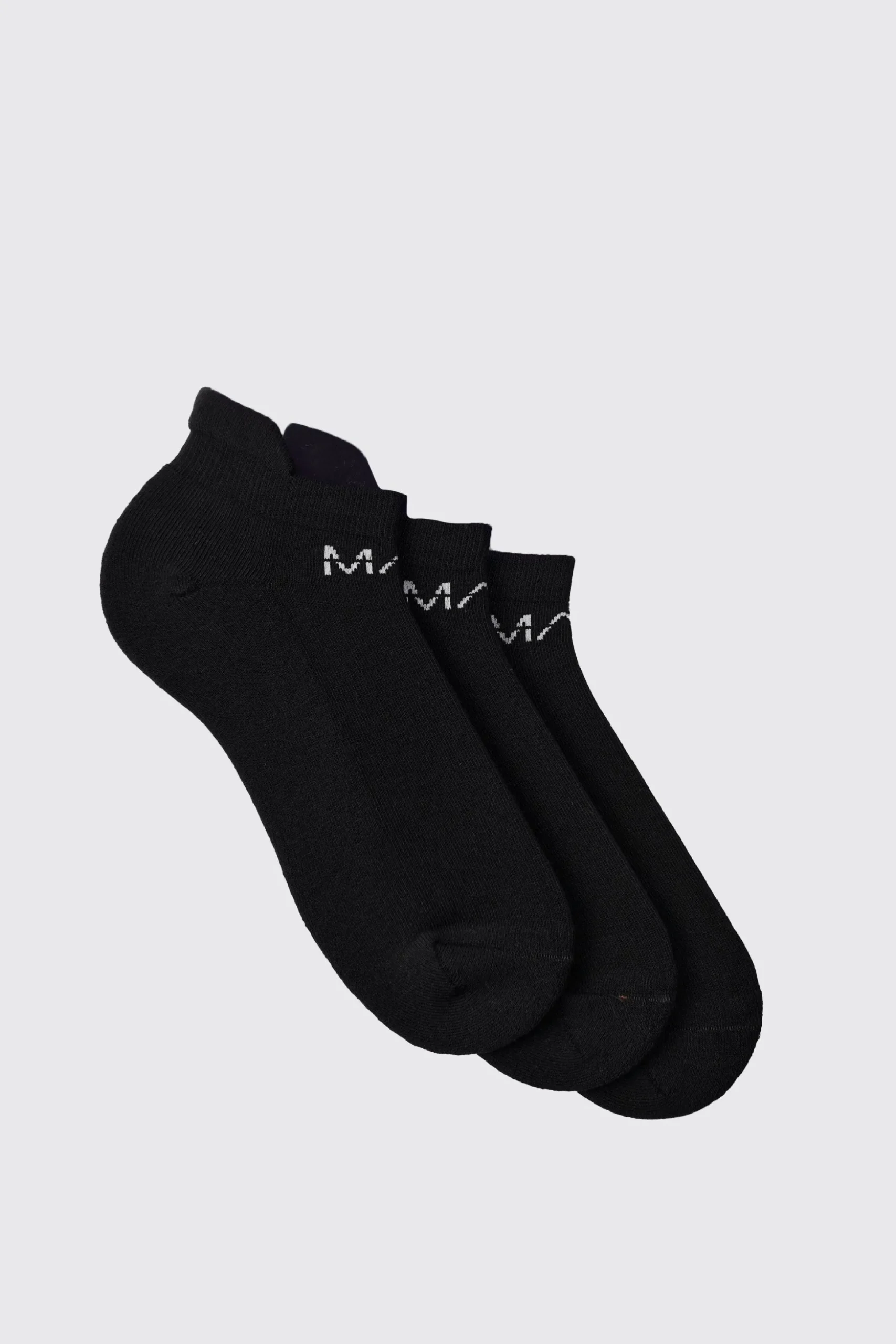 Man Active 3 Pack Trainer Socks | BoohooMAN UK
