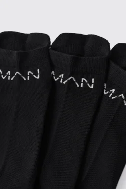 Man Active 3 Pack Trainer Socks | BoohooMAN UK
