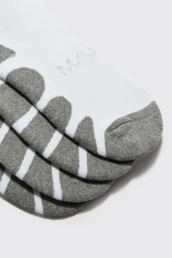 Man Active 5 Pack Trainer Socks | BoohooMAN UK