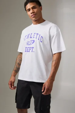 Man Active Athletic Dept. Oversized T-shirt | BoohooMAN UK