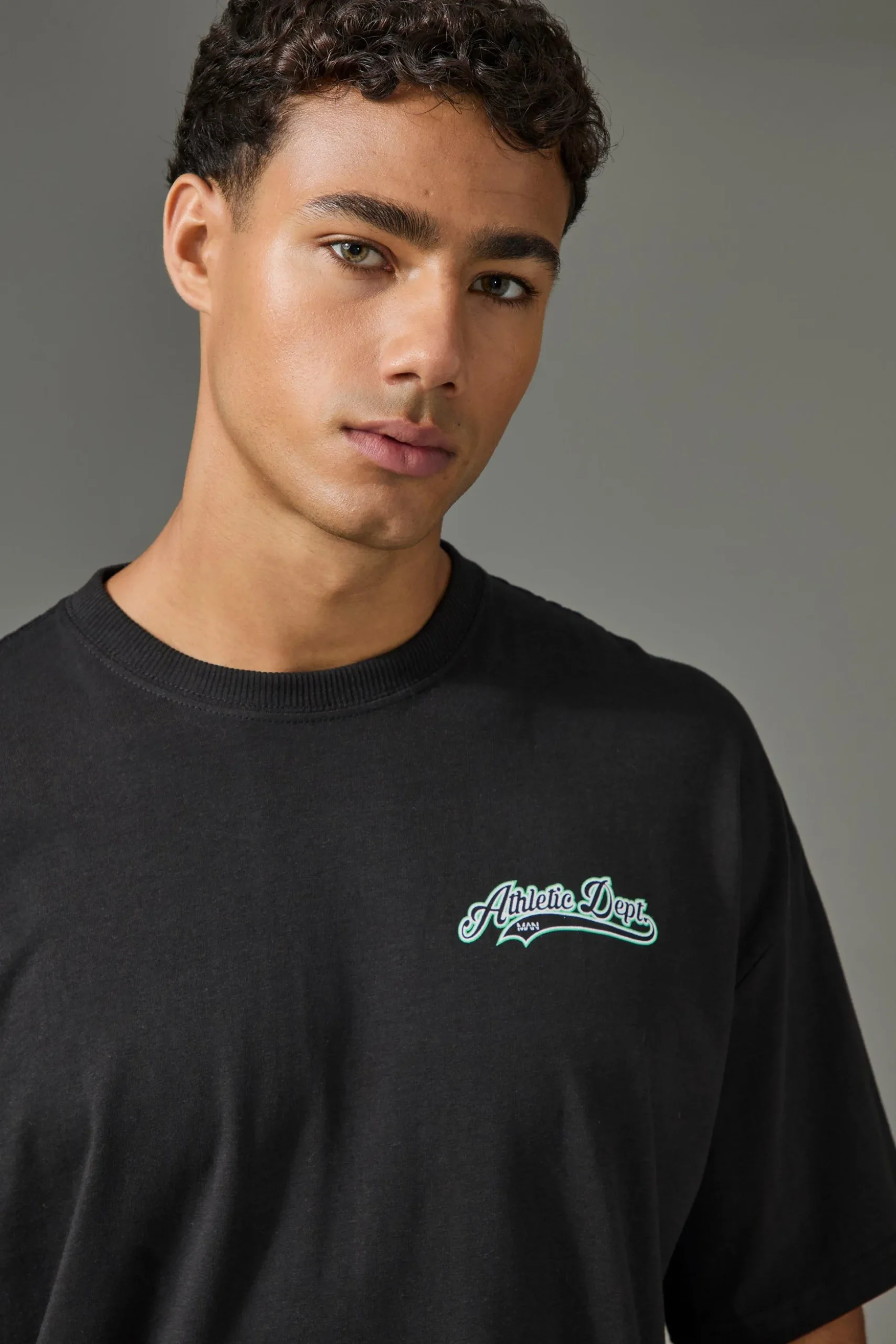 Man Active Athletic Dept Oversized T-shirt | BoohooMAN UK