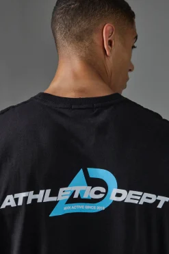 Man Active Athletic Dept Oversized T-shirt | BoohooMAN UK