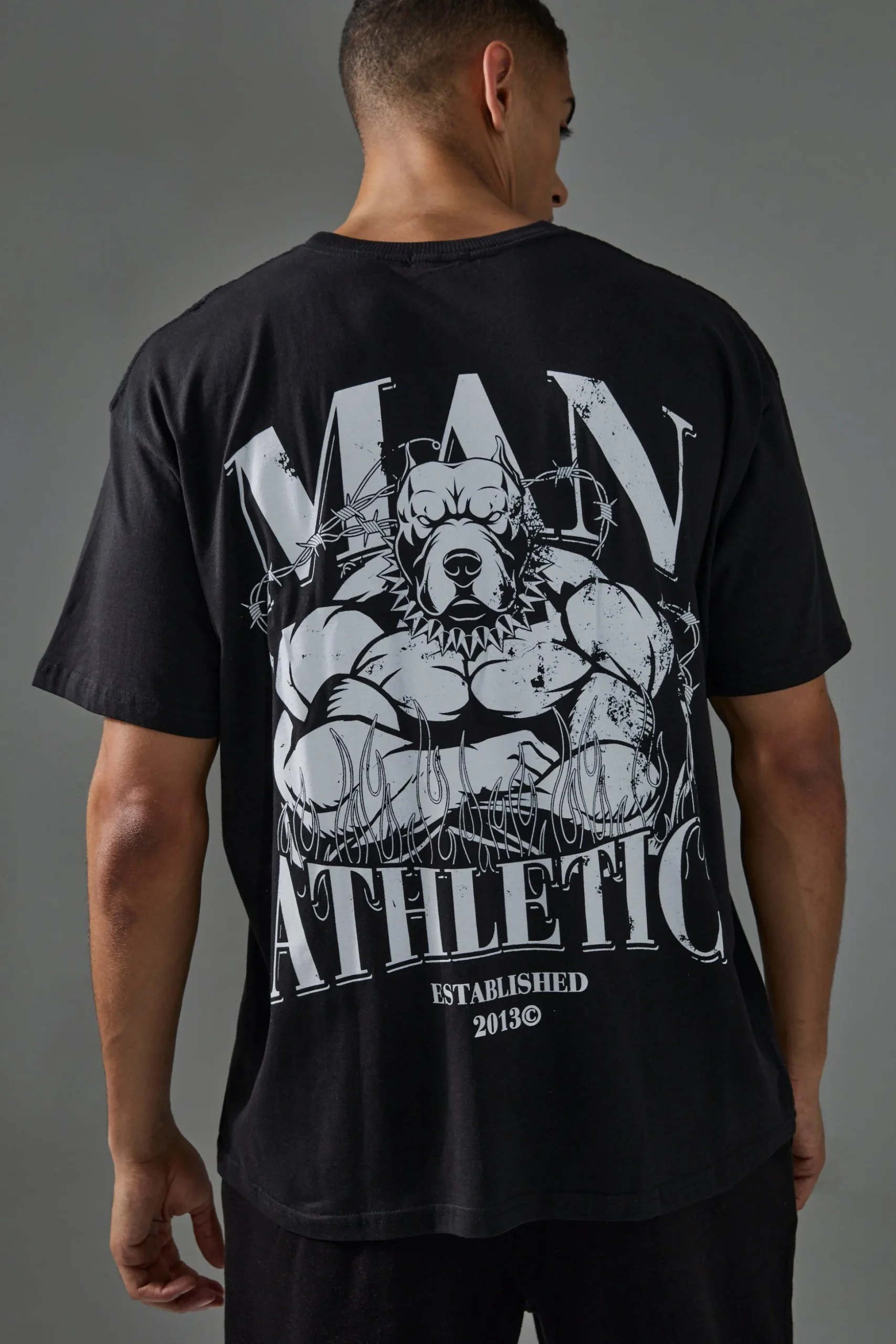 Man Active Athletic Oversized T-shirt | BoohooMAN UK