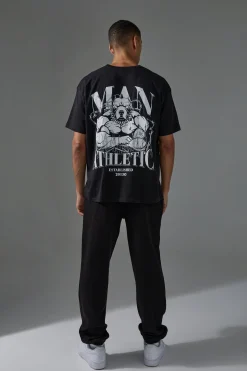 Man Active Athletic Oversized T-shirt | BoohooMAN UK