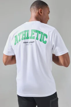 Man Active Athletic Performance Reg Fit T-shirt | BoohooMAN UK