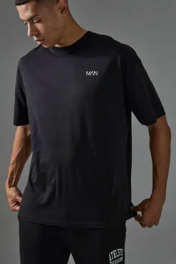 Man Active Body Building Club Oversized T-shirt | BoohooMAN UK