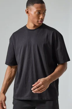 Man Active Boxy Athletic Back Print T-shirt | BoohooMAN UK