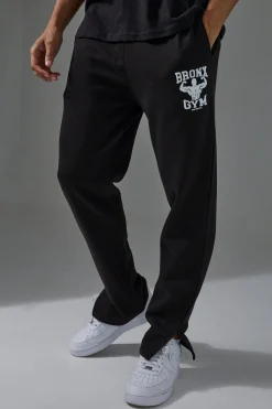 Man Active Bronx Gym Regular Fit Jogger | BoohooMAN UK