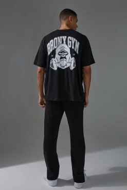 Man Active Bronx Gym Regular Fit Jogger | BoohooMAN UK