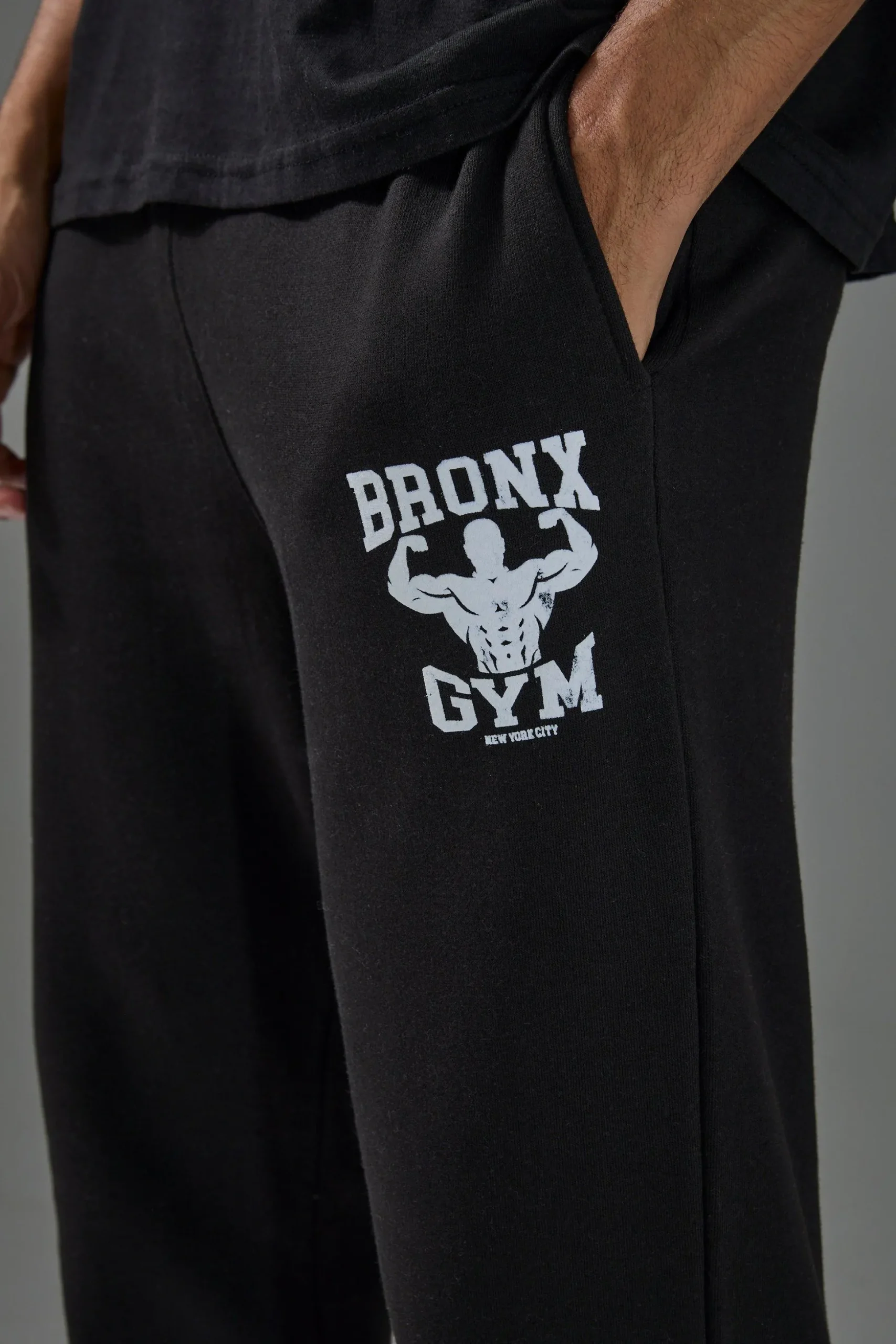 Man Active Bronx Gym Regular Fit Jogger | BoohooMAN UK