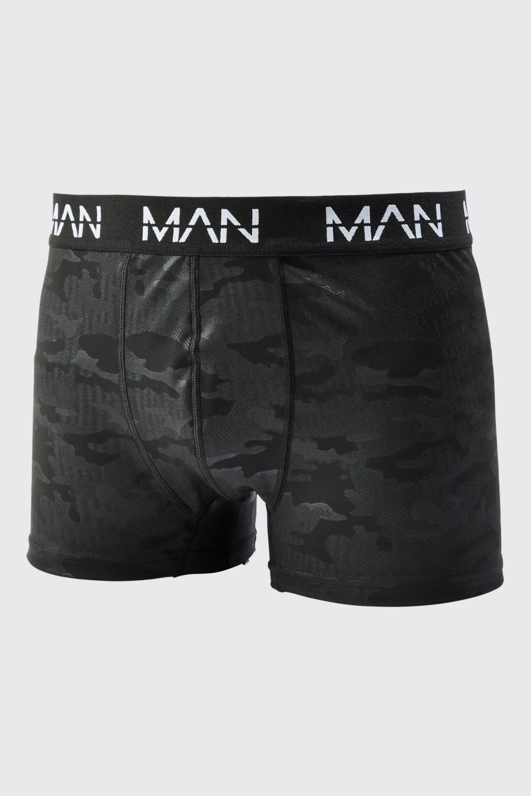 Man Active Camo Performance Boxer | BoohooMAN UK