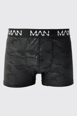 Man Active Camo Performance Boxer | BoohooMAN UK