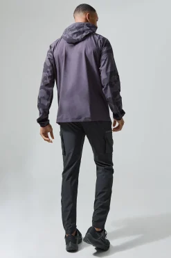 Man Active Camo Regular Fit Windbreaker | BoohooMAN UK