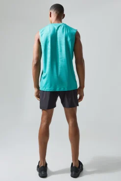 Man Active Camo Tank & Short Set | BoohooMAN UK