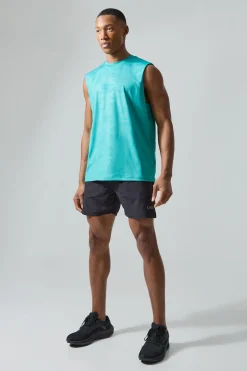 Man Active Camo Tank & Short Set | BoohooMAN UK