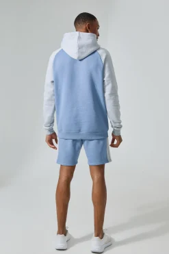 Man Active Colour Block Short Tracksuit | BoohooMAN UK