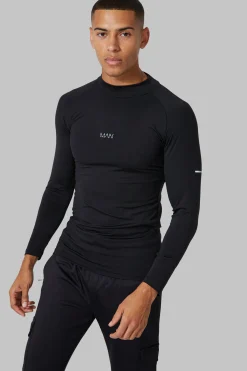 Man Active Compression Training Top | BoohooMAN UK