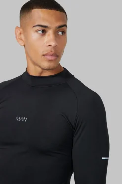 Man Active Compression Training Top | BoohooMAN UK
