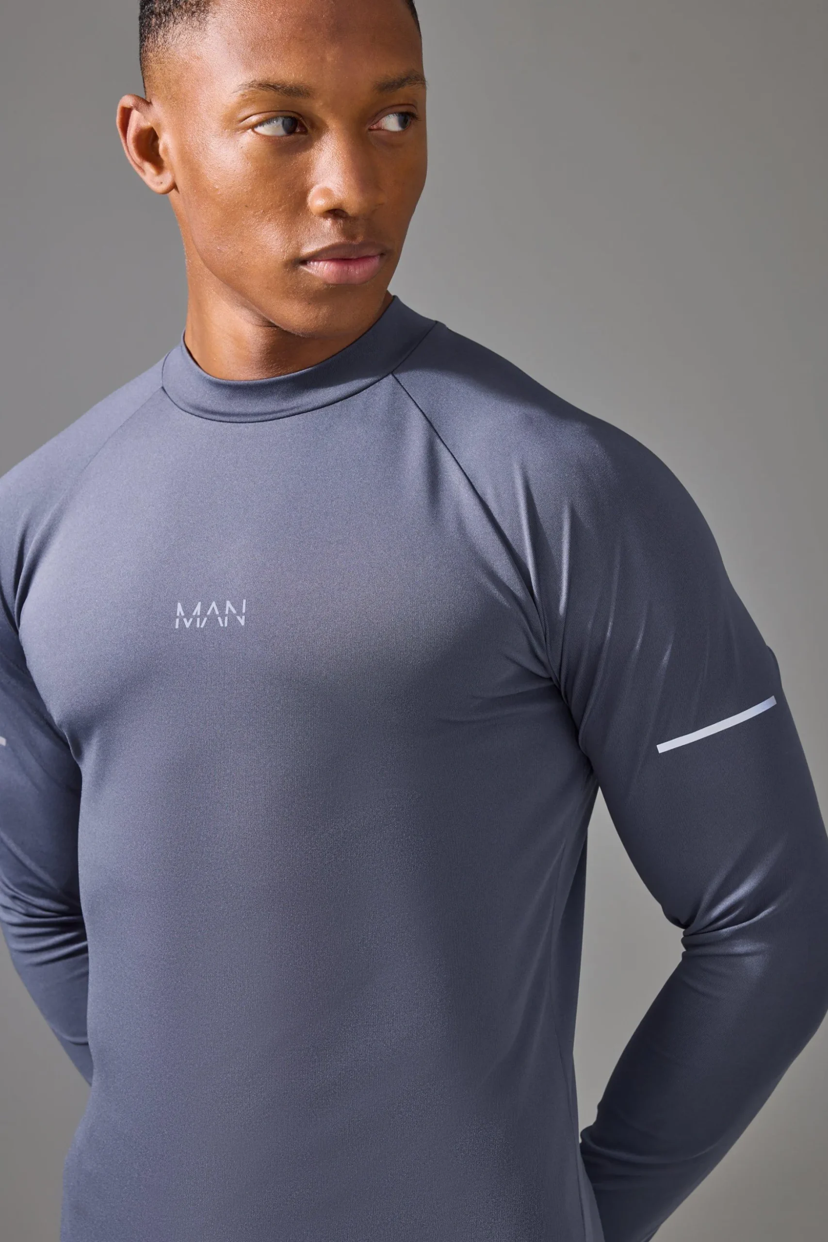 Man Active Compression Training Top | BoohooMAN UK