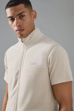 Man Active Fleece Gilet | BoohooMAN UK