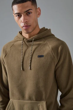 Man Active Fleece Hoodie | BoohooMAN UK