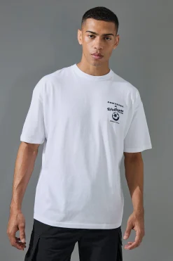 Man Active Football Club Oversized T-shirt | BoohooMAN UK