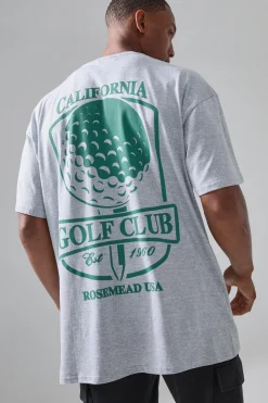Man Active Golf Club Oversized T-shirt | BoohooMAN UK
