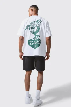 Man Active Golf Country Club Oversized T-shirt | BoohooMAN UK