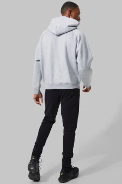 Man Active Gym Boxy Fit Hoodie | BoohooMAN UK