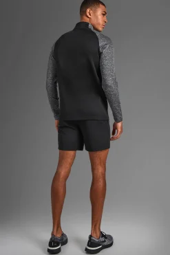 Man Active Gym Funnel Neck Short Set | BoohooMAN UK