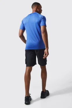 Man Active Gym 5inch Regular Fit Cargo Pocket Training Shorts | BoohooMAN UK